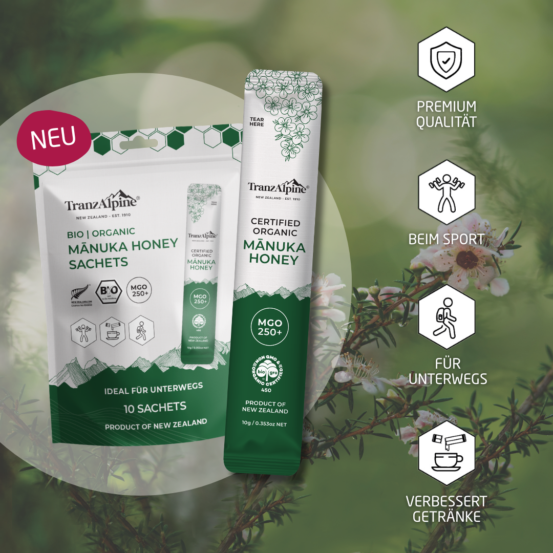 Bio Manuka Honig Sachets MGO 250+ TranzAlpine