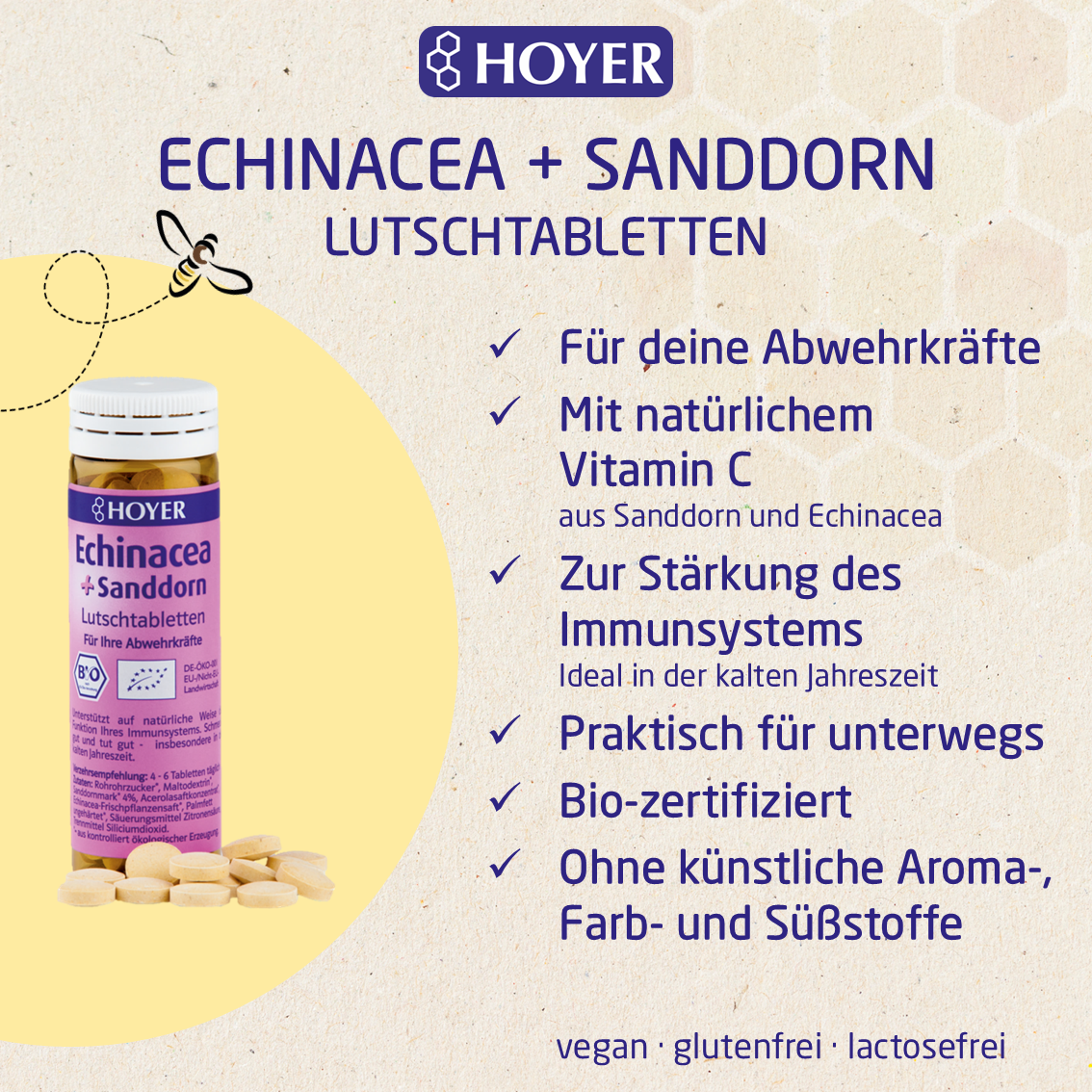 Echinacea + Sanddorn Lutschtabletten