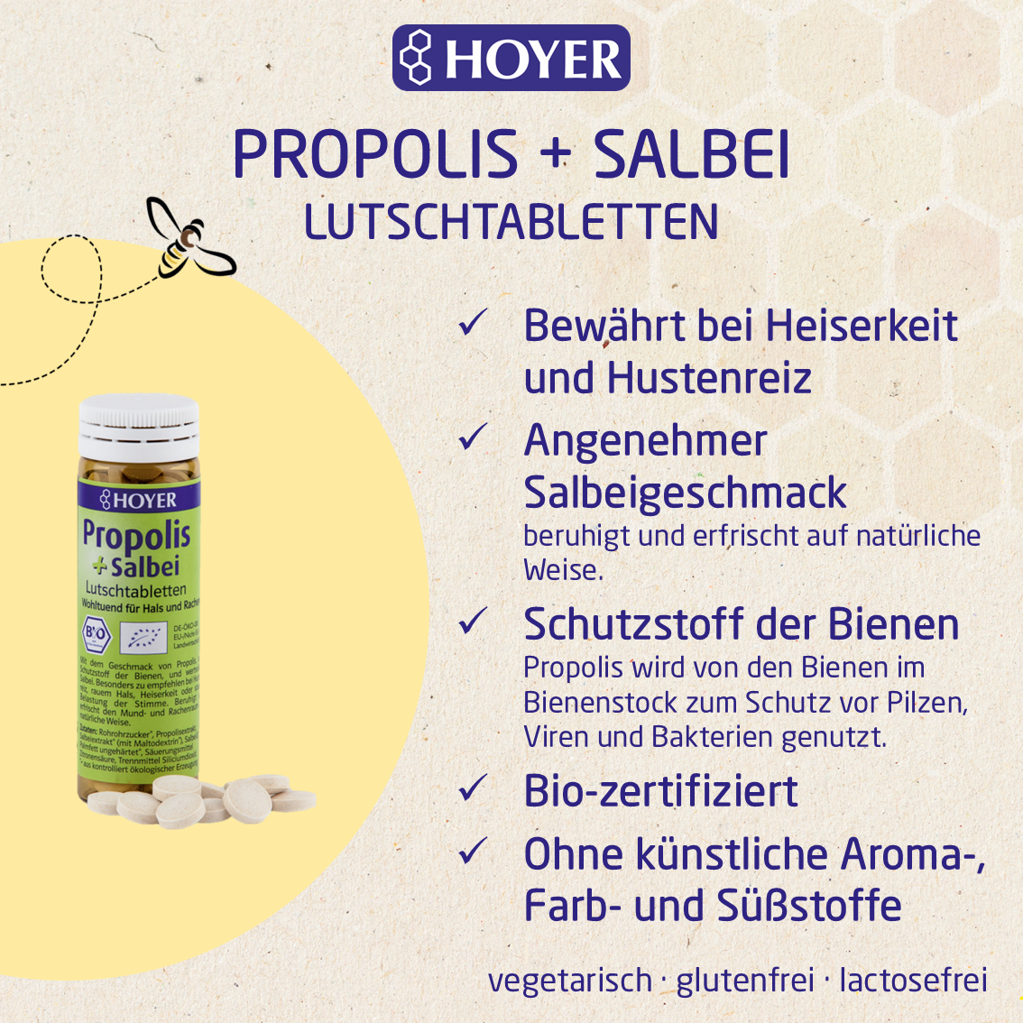 Propolis + sage lozenges