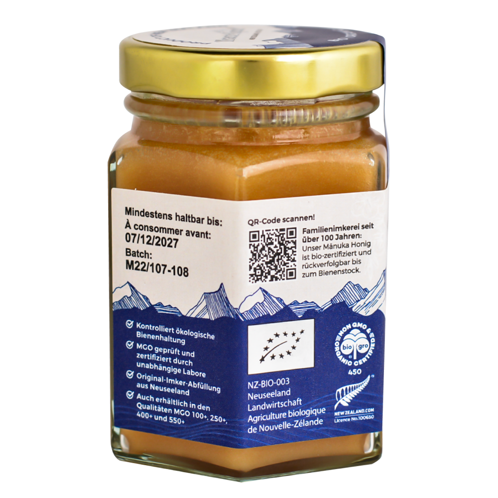 Bio Manuka Honig MGO 300+ TranzAlpine