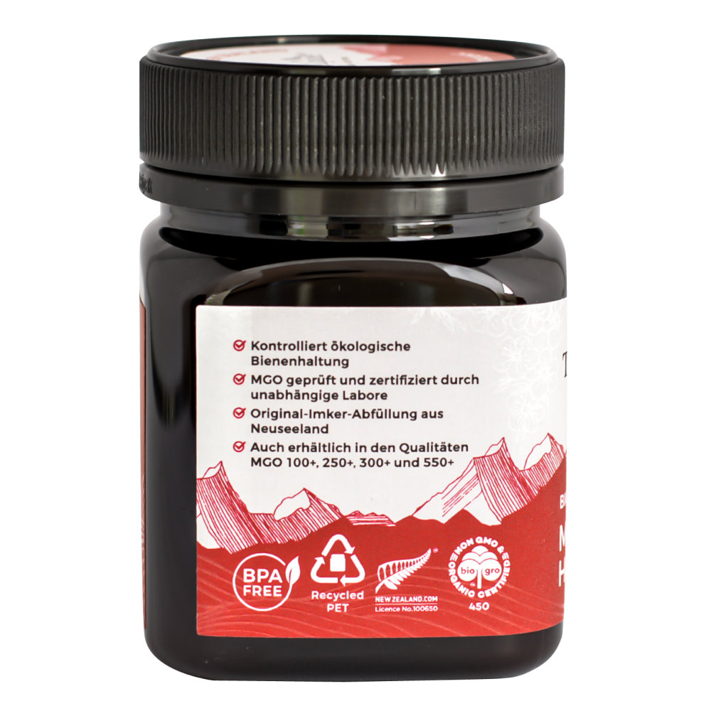 Bio Manuka Honig MGO 400+ TranzAlpine