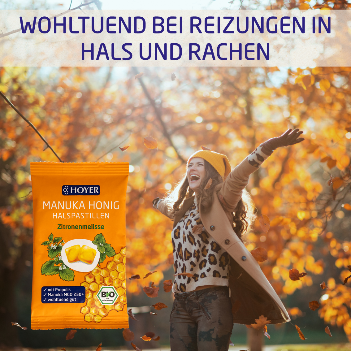 Manuka Honig Halspastillen Zitronenmelisse