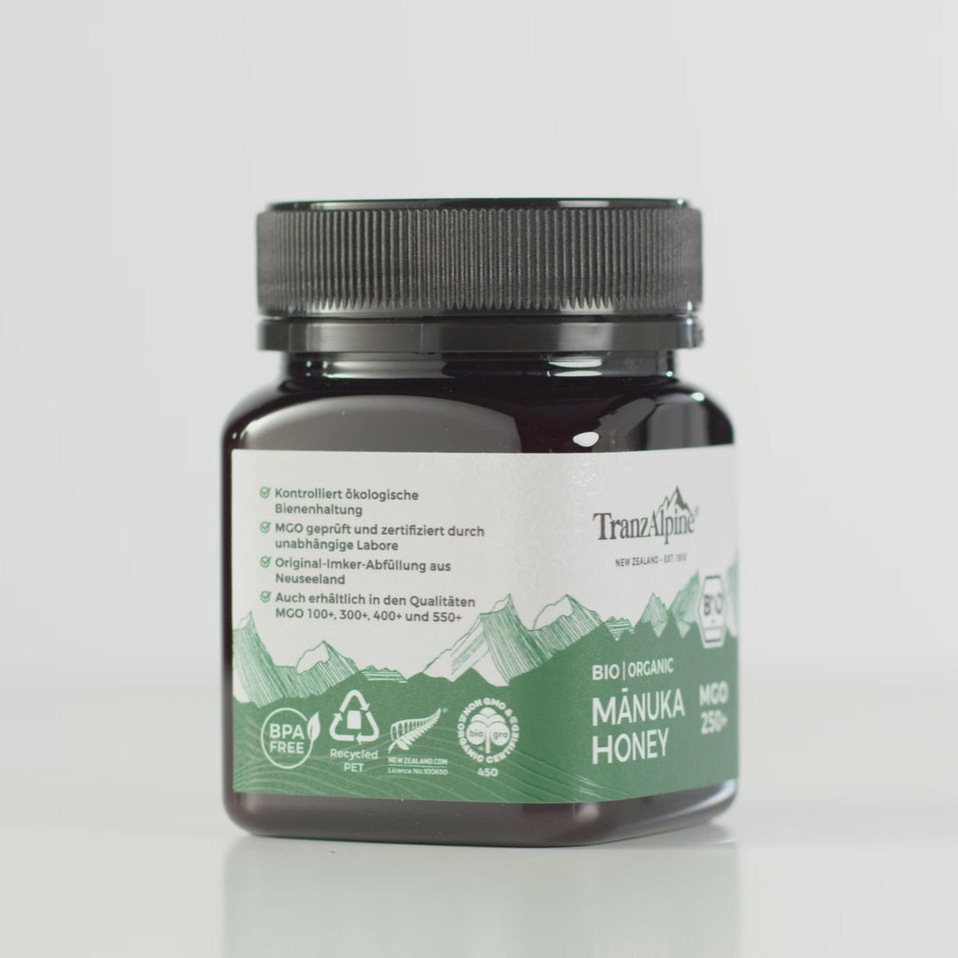 Bio Manuka Honig MGO 250+ TranzAlpine