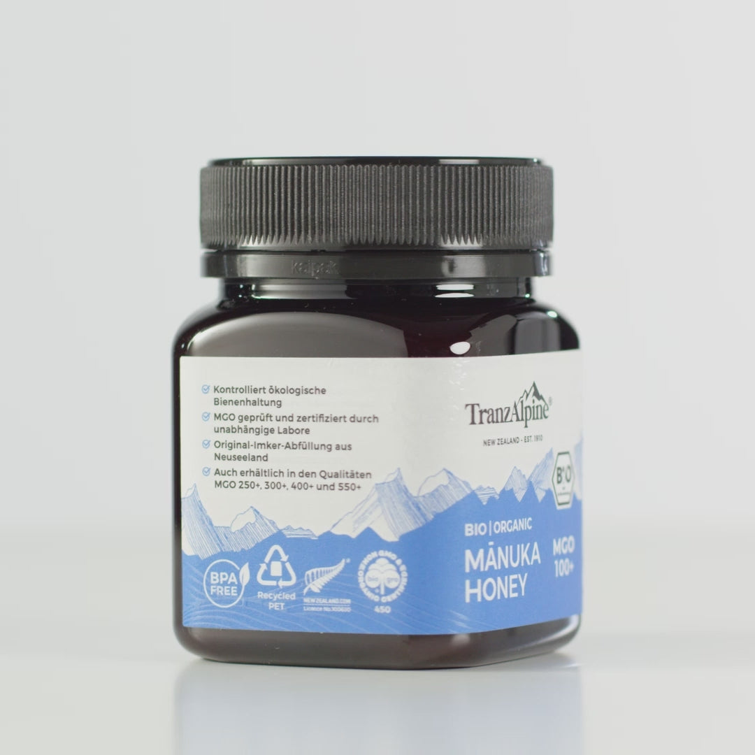 Bio Manuka Honig MGO 100+ TranzAlpine
