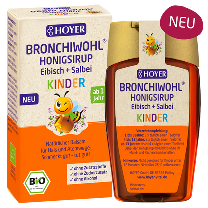 BRONCHIWOHL Kinder Honigsirup Eibisch + Salbei