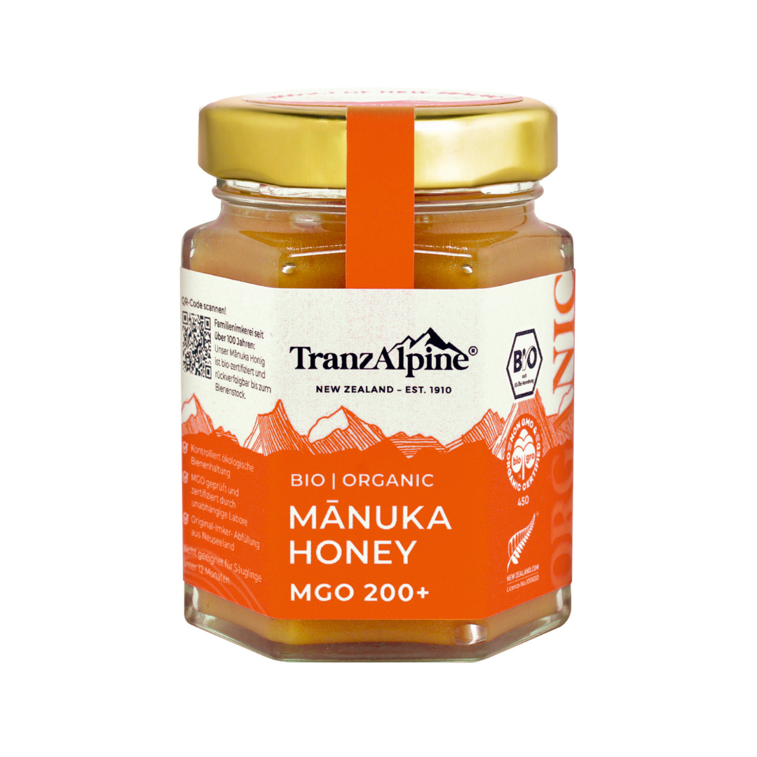 Organic Manuka Honey MGO 200+ TranzAlpine