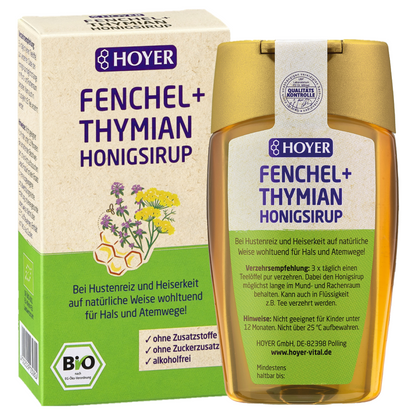 thymian aufbewahren Fenchel + Thymian Honigsirup – hoyer-honig.de