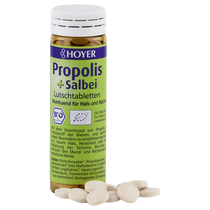 Propolis + sage lozenges