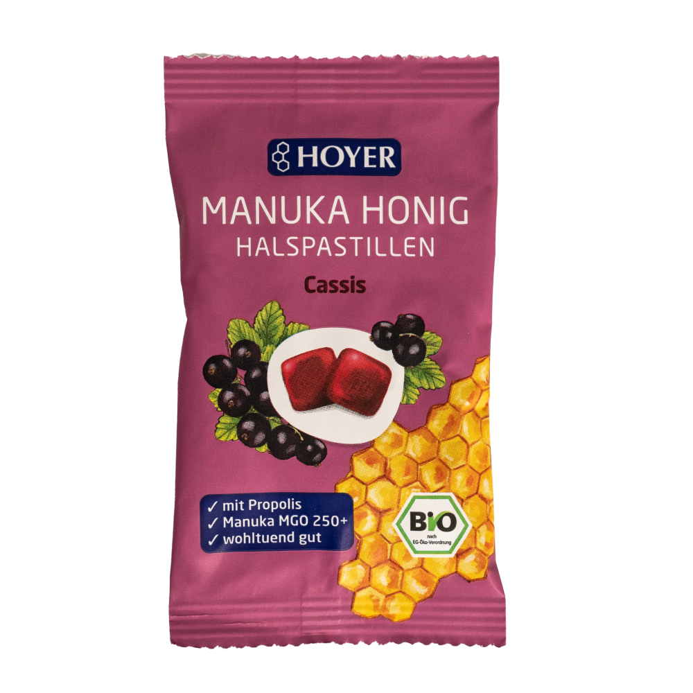 Manuka Honey Throat Pastilles Cassis