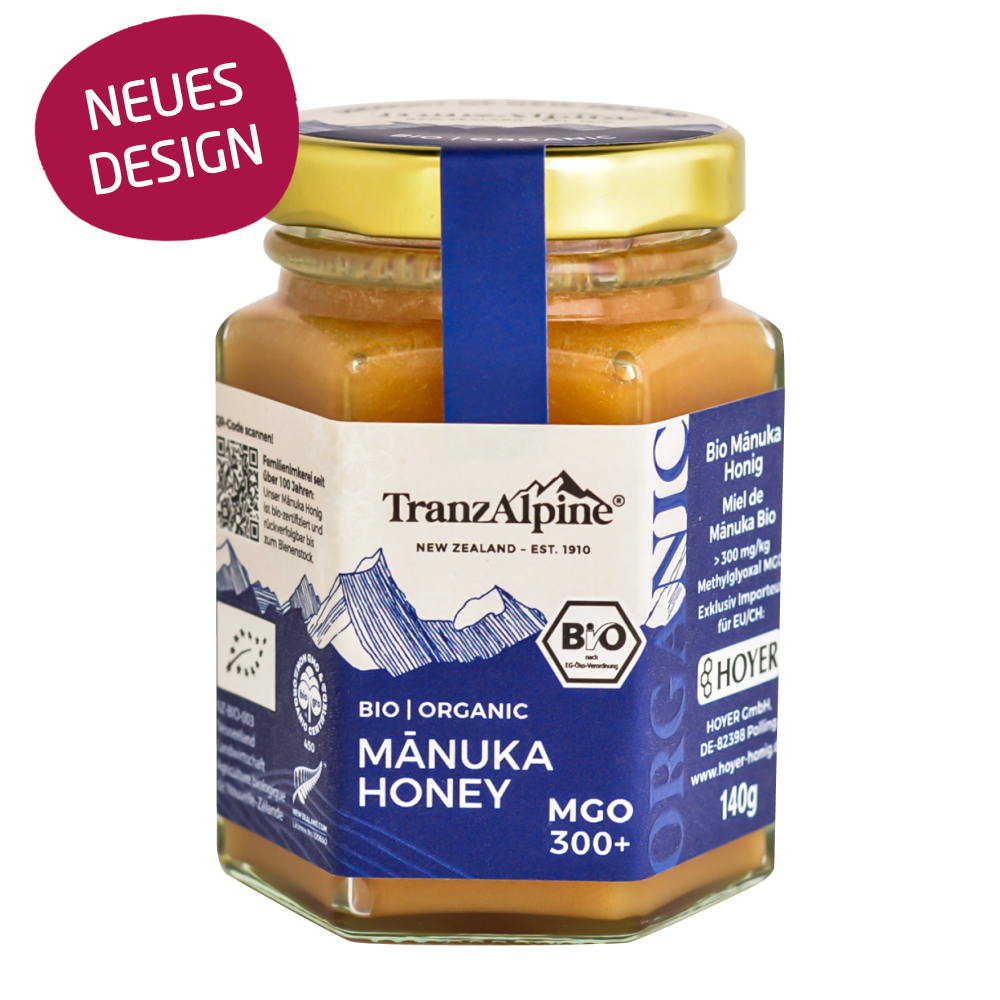 TranzAlpine Organic Manuka Honey MGO 300+