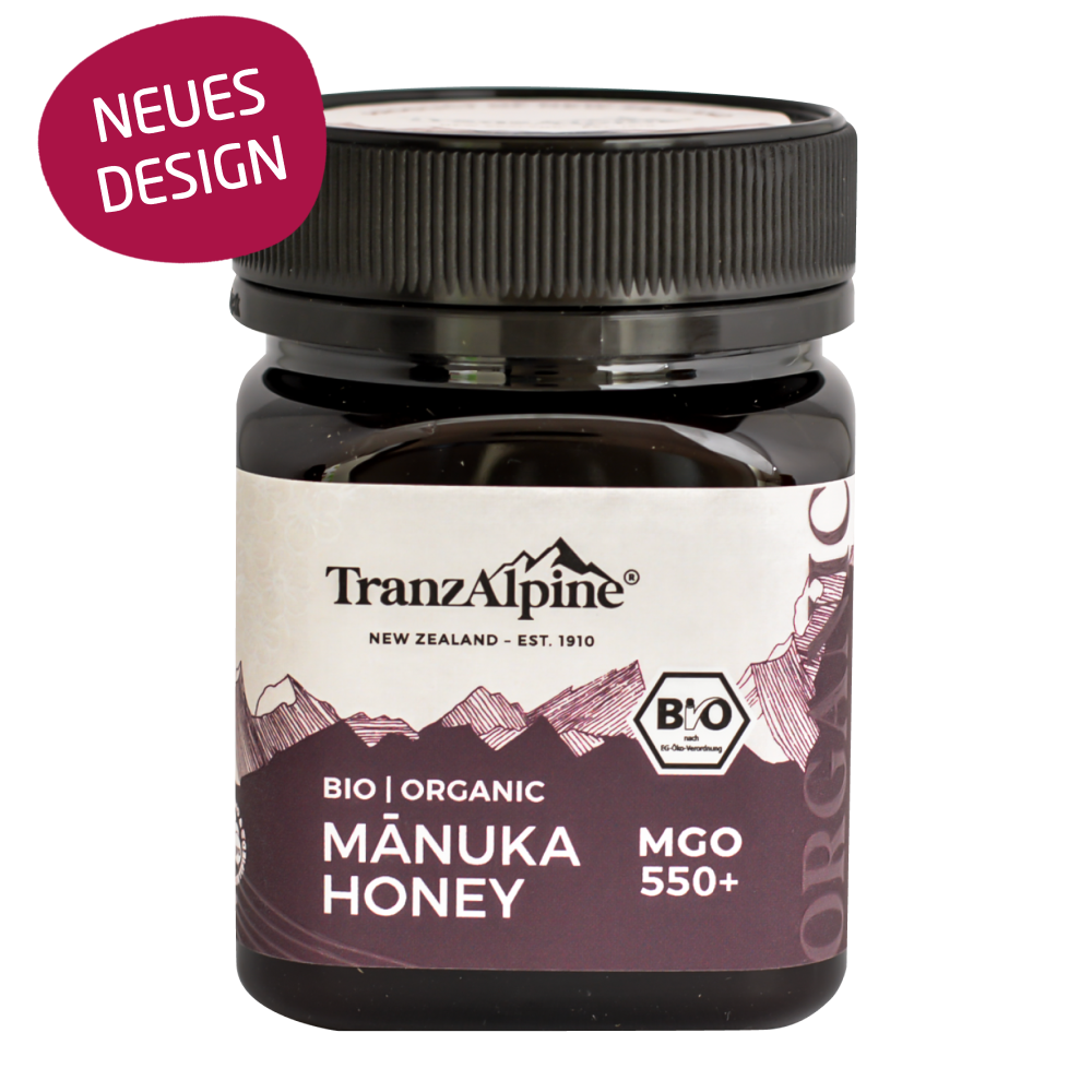 TranzAlpine Organic Manuka Honey MGO 550+