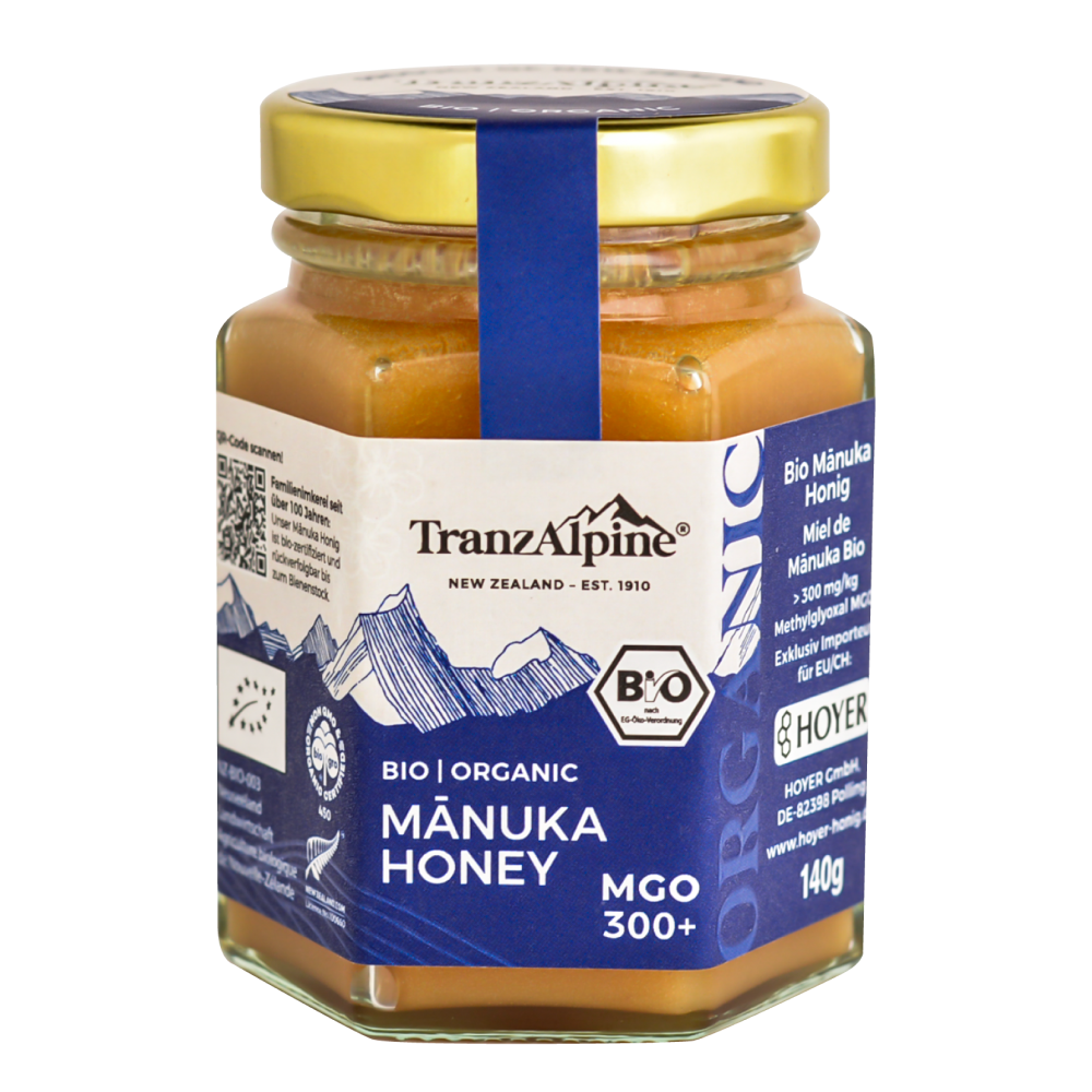 TranzAlpine Organic Manuka Honey MGO 300+