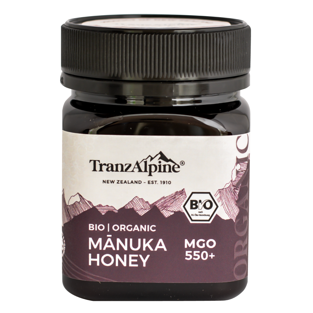 TranzAlpine Organic Manuka Honey MGO 550+