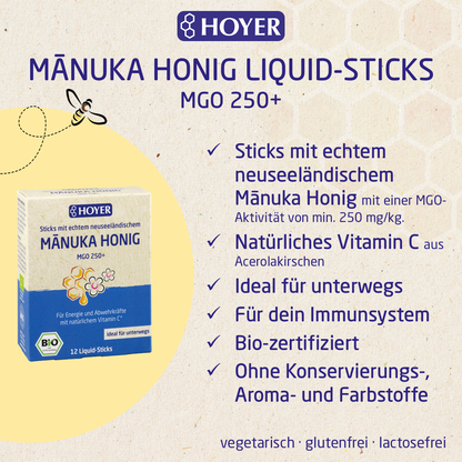 Manuka Honig Liquid-Sticks MGO 250+