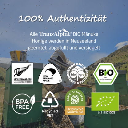 Bio Manuka Honig MGO 100+ TranzAlpine