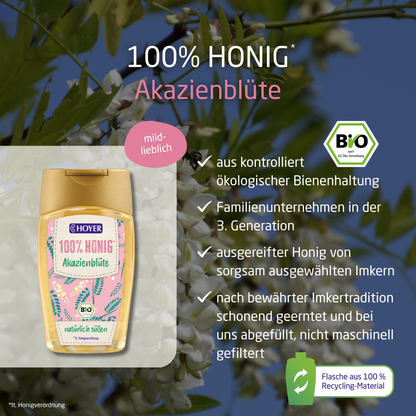 Acacia honey squeeze bottle