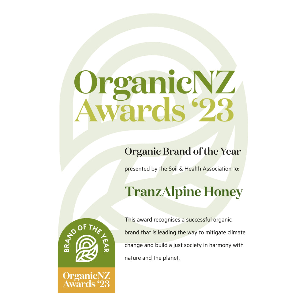 TranzAlpine Organic Manuka Honey MGO 400+