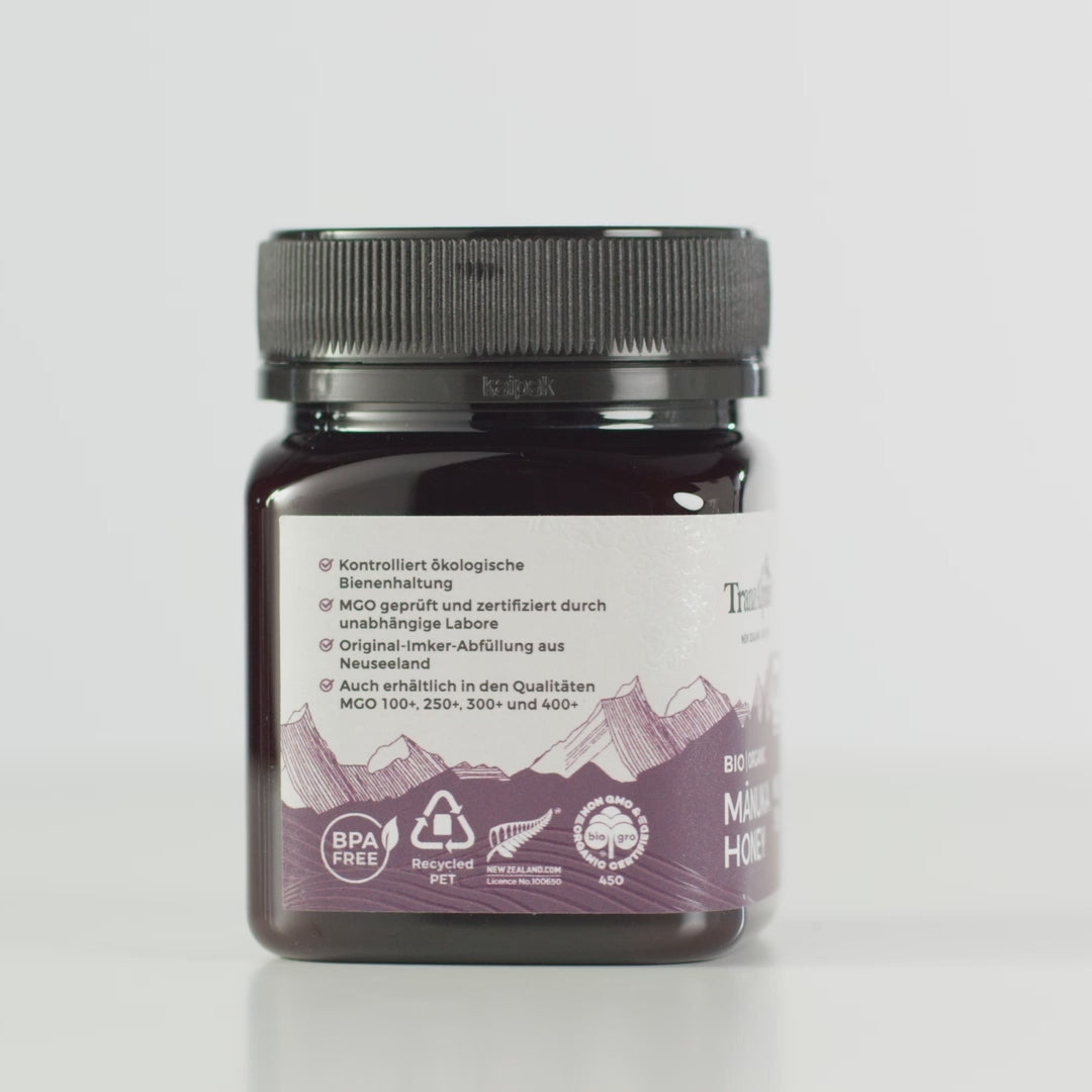 TranzAlpine Organic Manuka Honey MGO 550+